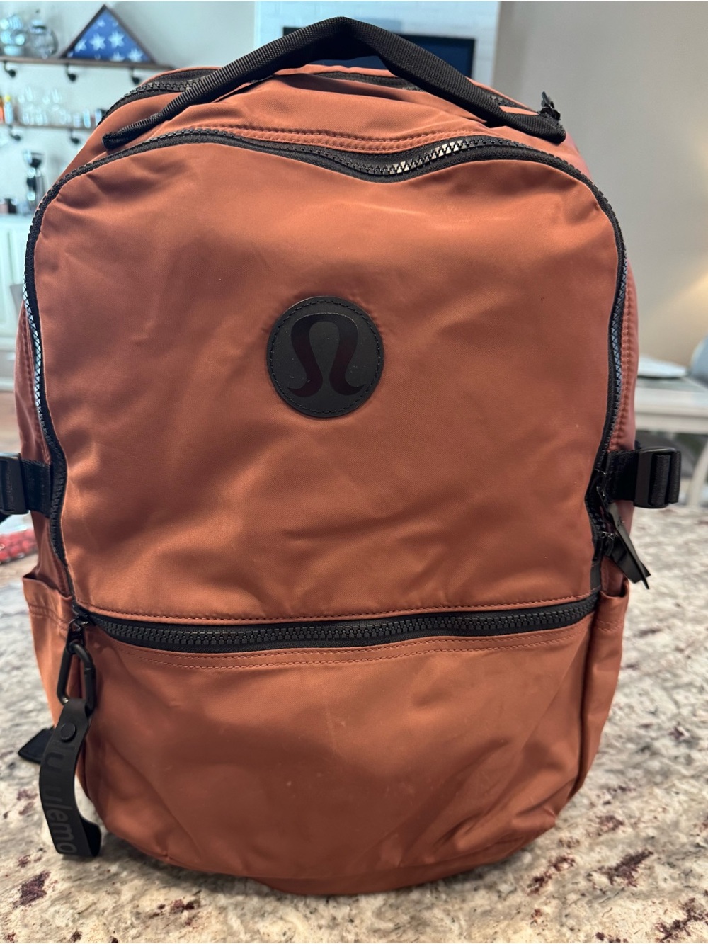 lululemon athletica Rust Orange Compact Backpack